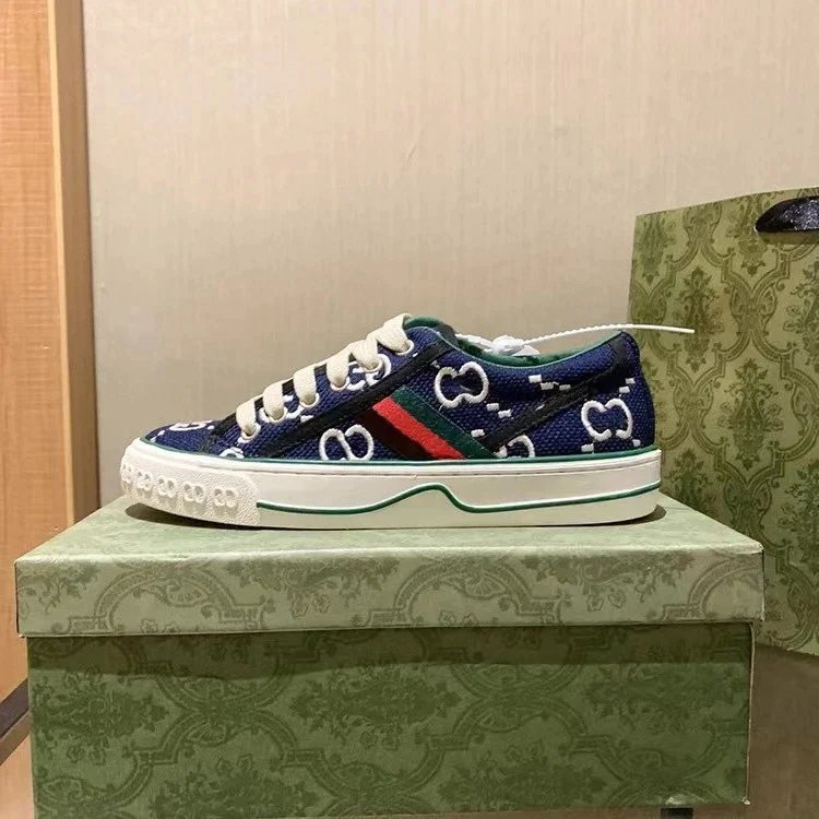 Gucci Sneakers Low-Top Canvas Web-Stripe image 4