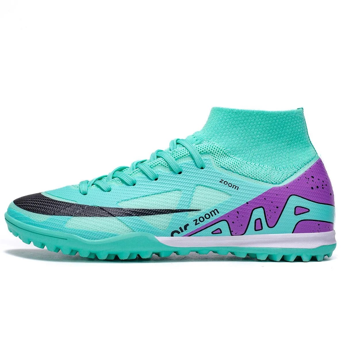 Nike Sneakers Air Zoom high-top football cleats — Moon purple broken nail