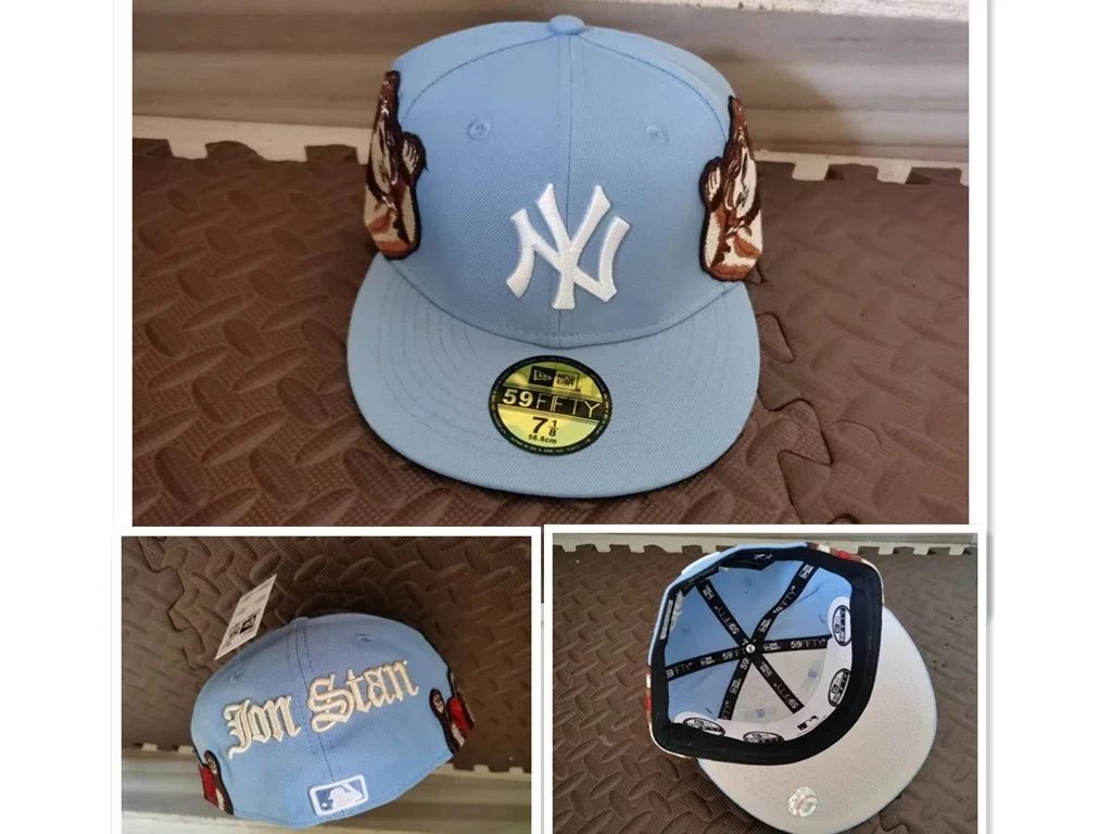 New Era Hats Fitted flat-brim York Yankees cap with embroidered patches — Figure 22