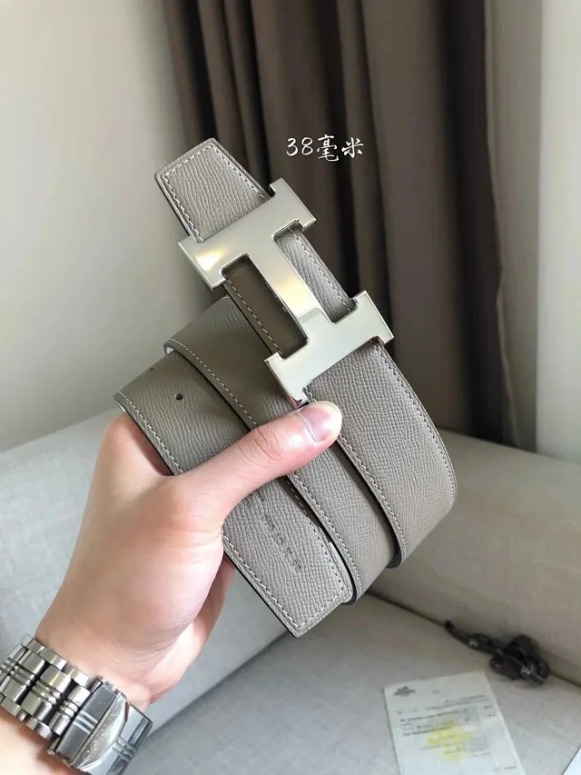 Hermès Belts 38 mm Reversible Leather H-Buckle Belt product detail image 7