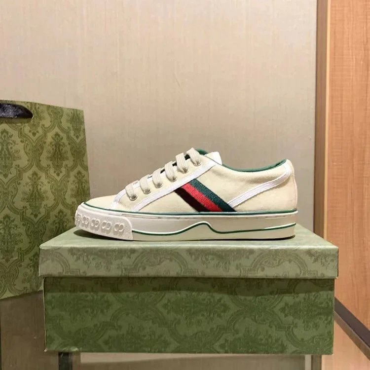 Gucci Sneakers Low-Top Canvas Web-Stripe image 2