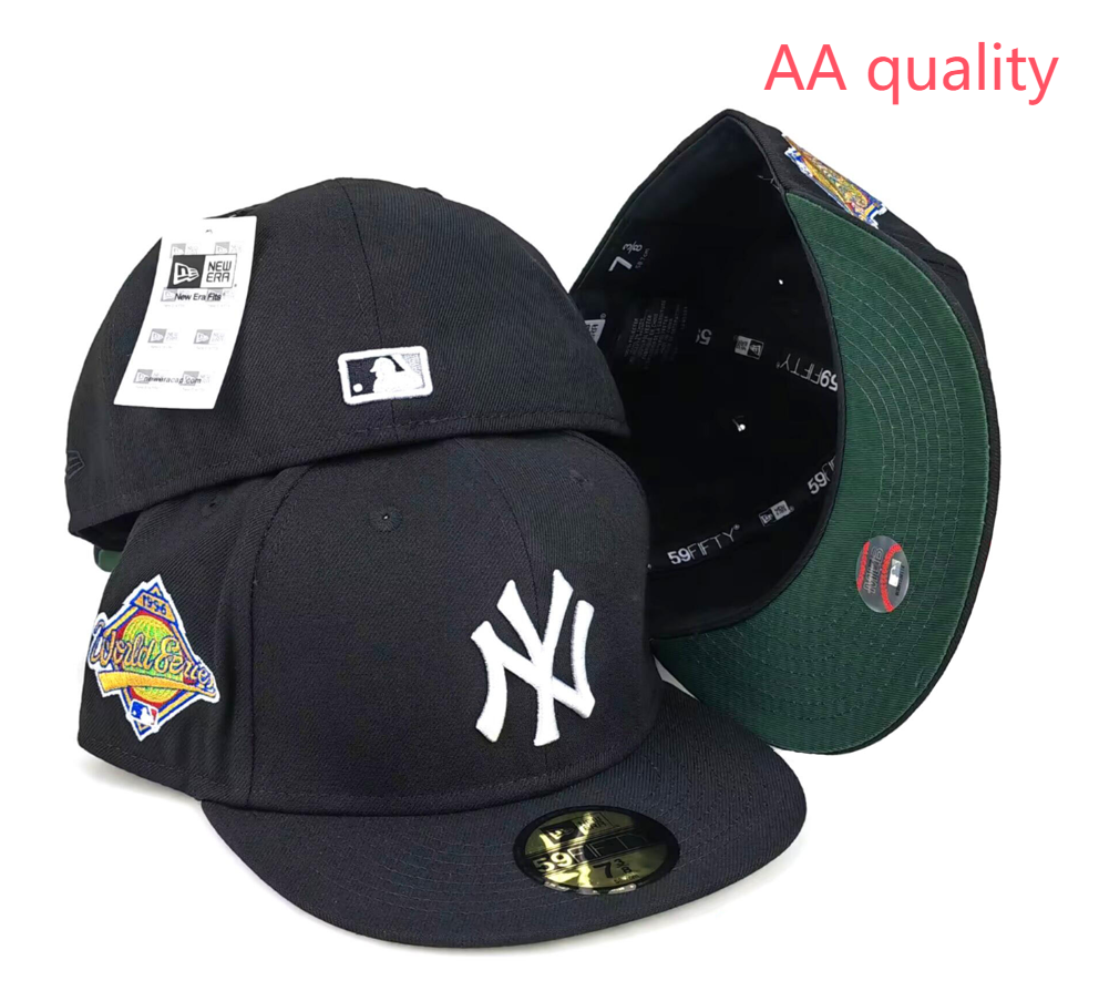 New Era Hats Fitted flat-brim York Yankees cap with embroidered patches — Figure 13
