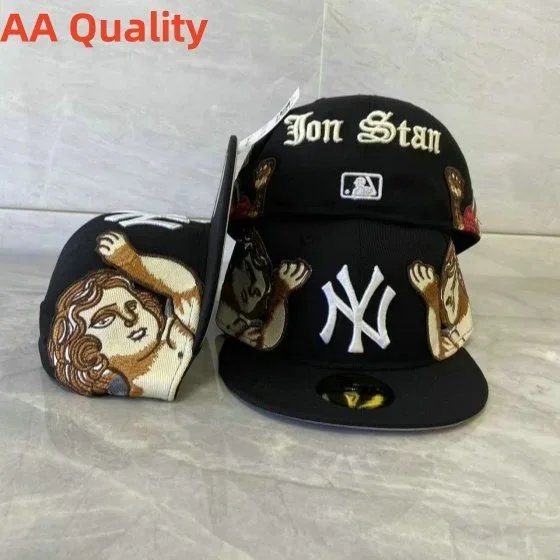 New Era Hats Fitted flat-brim York Yankees cap with embroidered patches — Figure 23