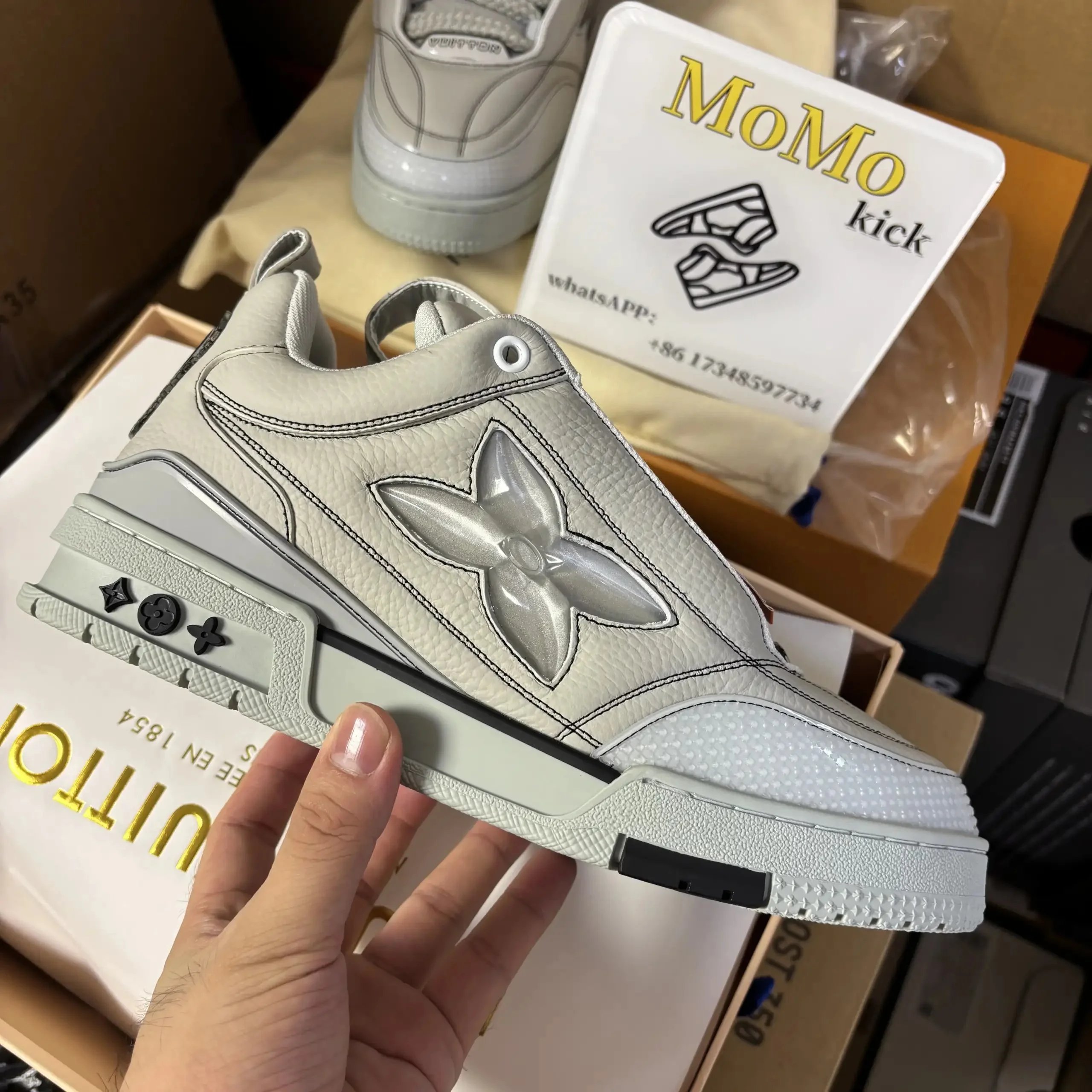 Louis Vuitton White Leather Sneaker
