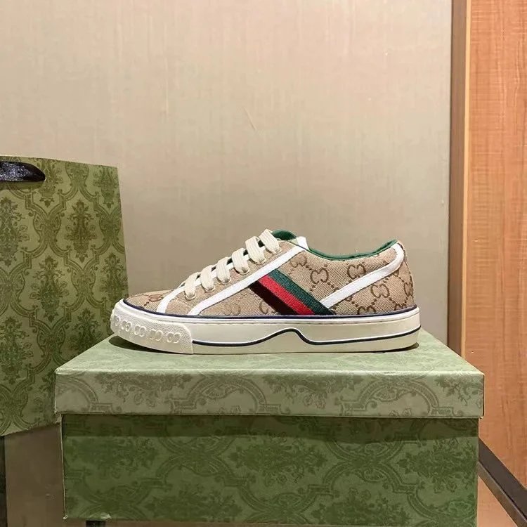 Gucci Sneakers Low-Top Canvas Web-Stripe image 3