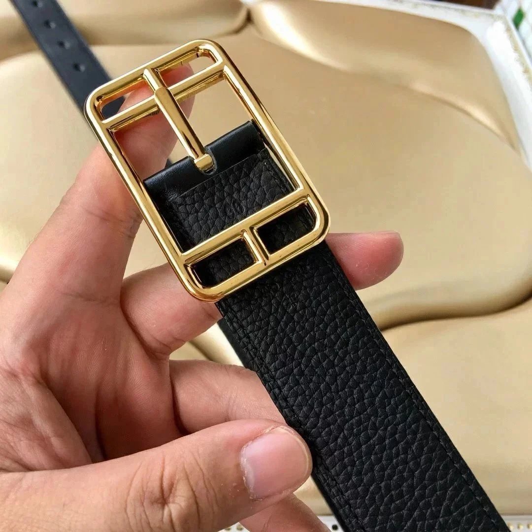 Unbranded Belts Pebbled Leather Pin Buckle Belt image 14