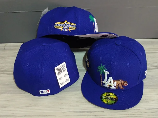 New Era Hats 59FIFTY fitted flat-brim baseball cap with Los Angeles Dodgers embroidery product detail image 10
