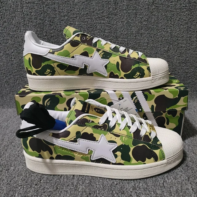 A BATHING APE Sneakers BAPE x adidas Superstar shell-toe low-top product detail image 1