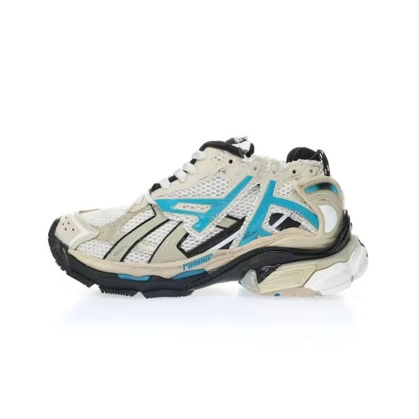 Balenciaga x Puma RS-X Track Beige Blue Sneakers - 1