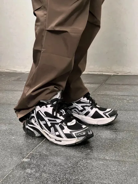 Asics Gel-Kayano Runner Black Chunky Sneakers - 3