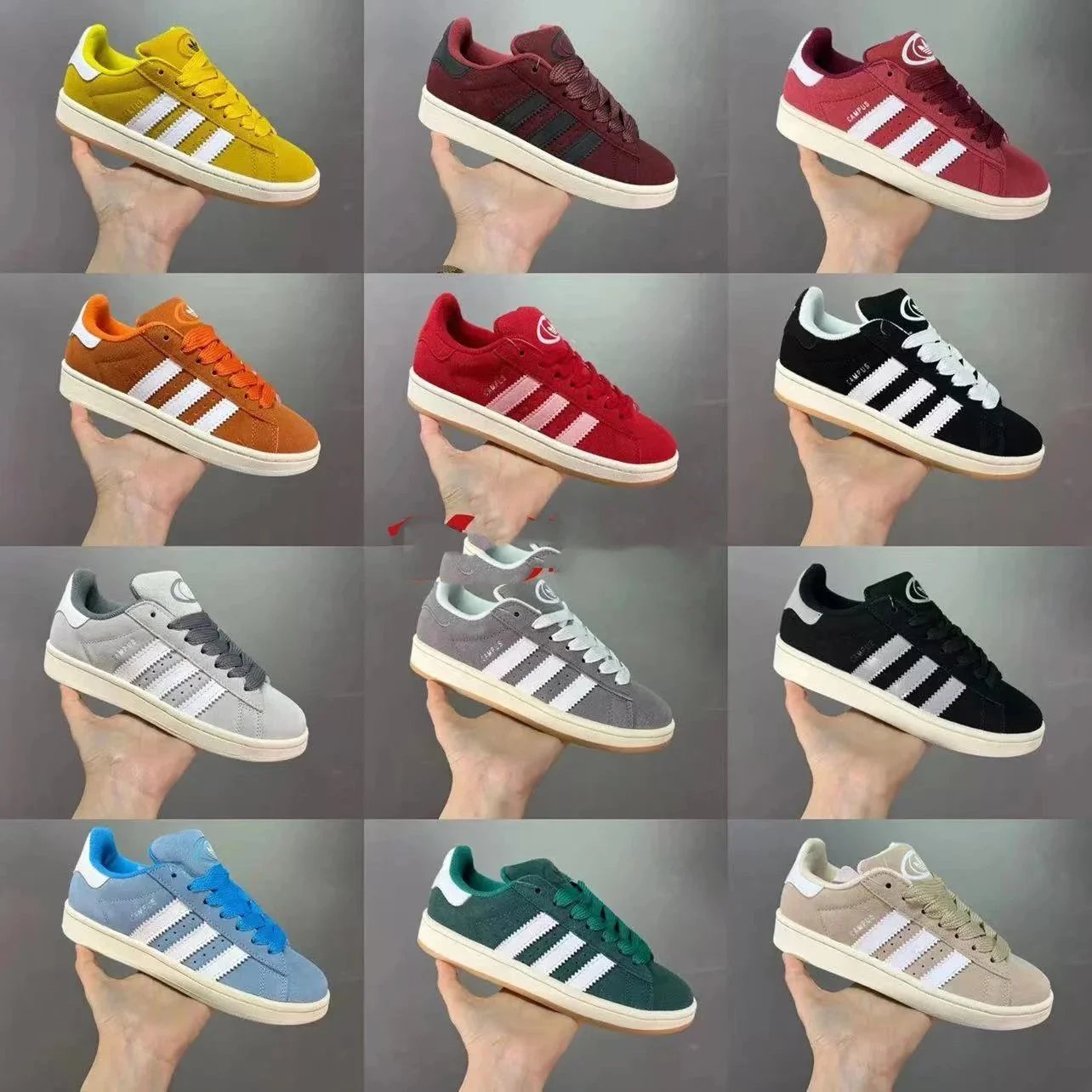 AD 经典复古休闲板鞋男女校园学生情侣面包鞋 HQ8708 HQ8707