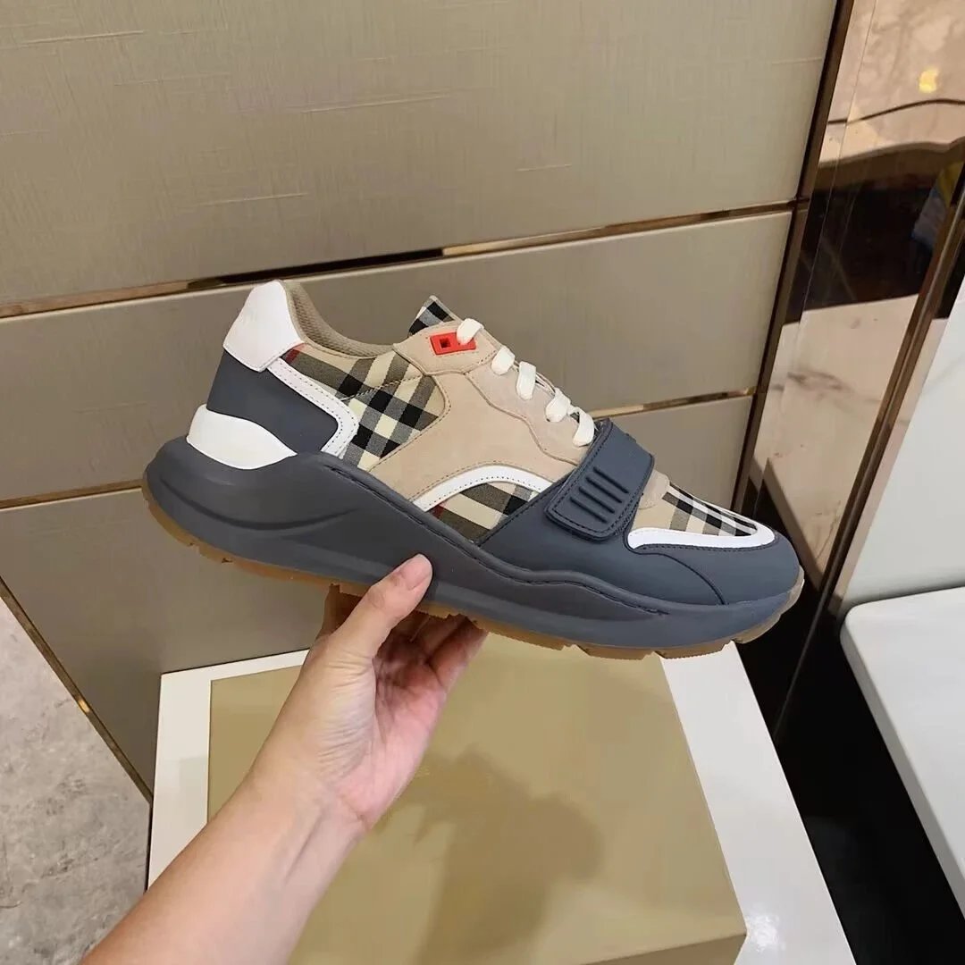 Burberry Sneakers Check-panel strap — Picture Color 20