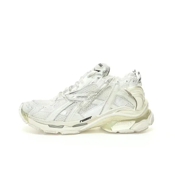 Balenciaga Runner White Transparent Sole Sneakers - 1