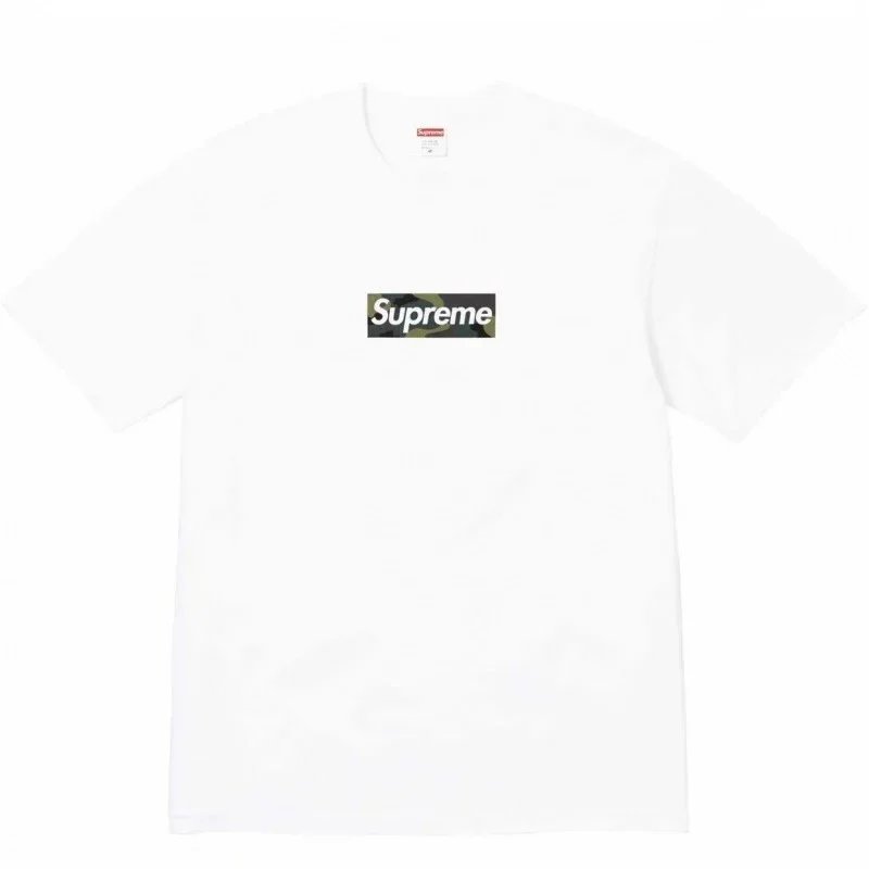 Supreme T-Shirts Box Logo Print — S025 White
