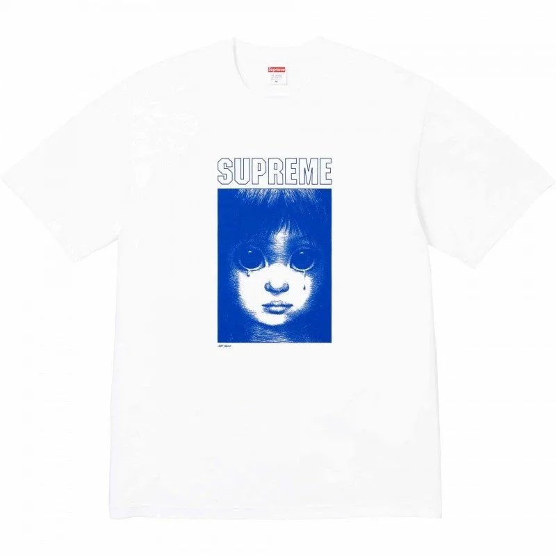 Supreme T-Shirts Box Logo Print — S003 White