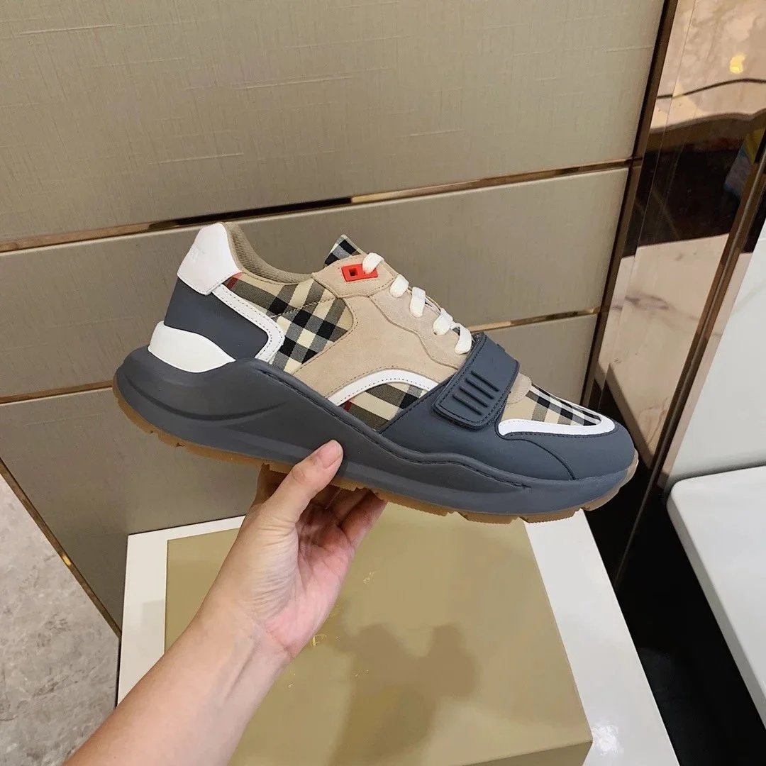 Burberry Sneakers Check-panel strap — Picture color 7