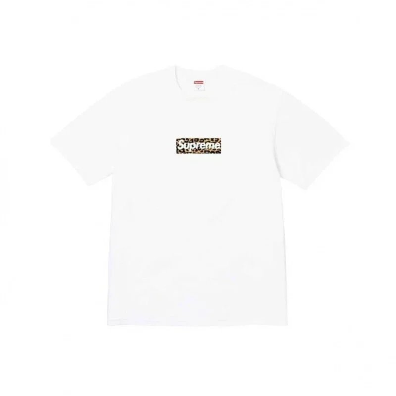 Supreme T-Shirts Box Logo Print — S012 White