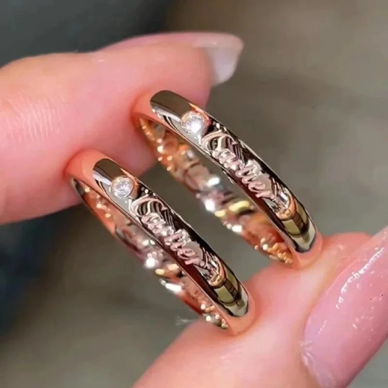 Cartier Jewelry Engraved Signature Band Ring image 3