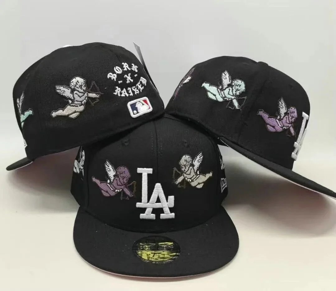 New Era Hats 59FIFTY fitted flat-brim baseball cap with Los Angeles Dodgers embroidery — Figure 22