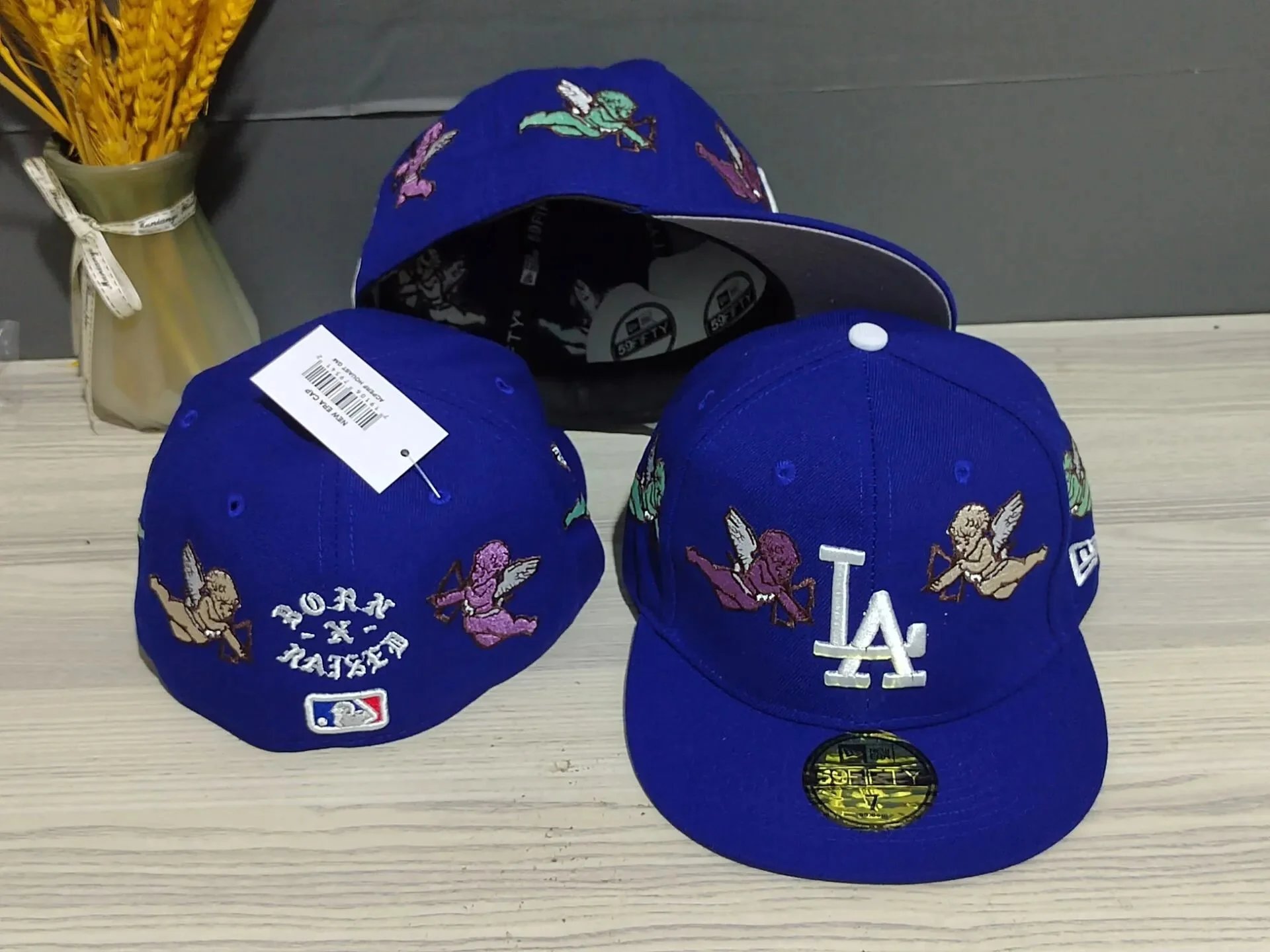 New Era Hats 59FIFTY fitted flat-brim baseball cap with Los Angeles Dodgers embroidery — Figure 24