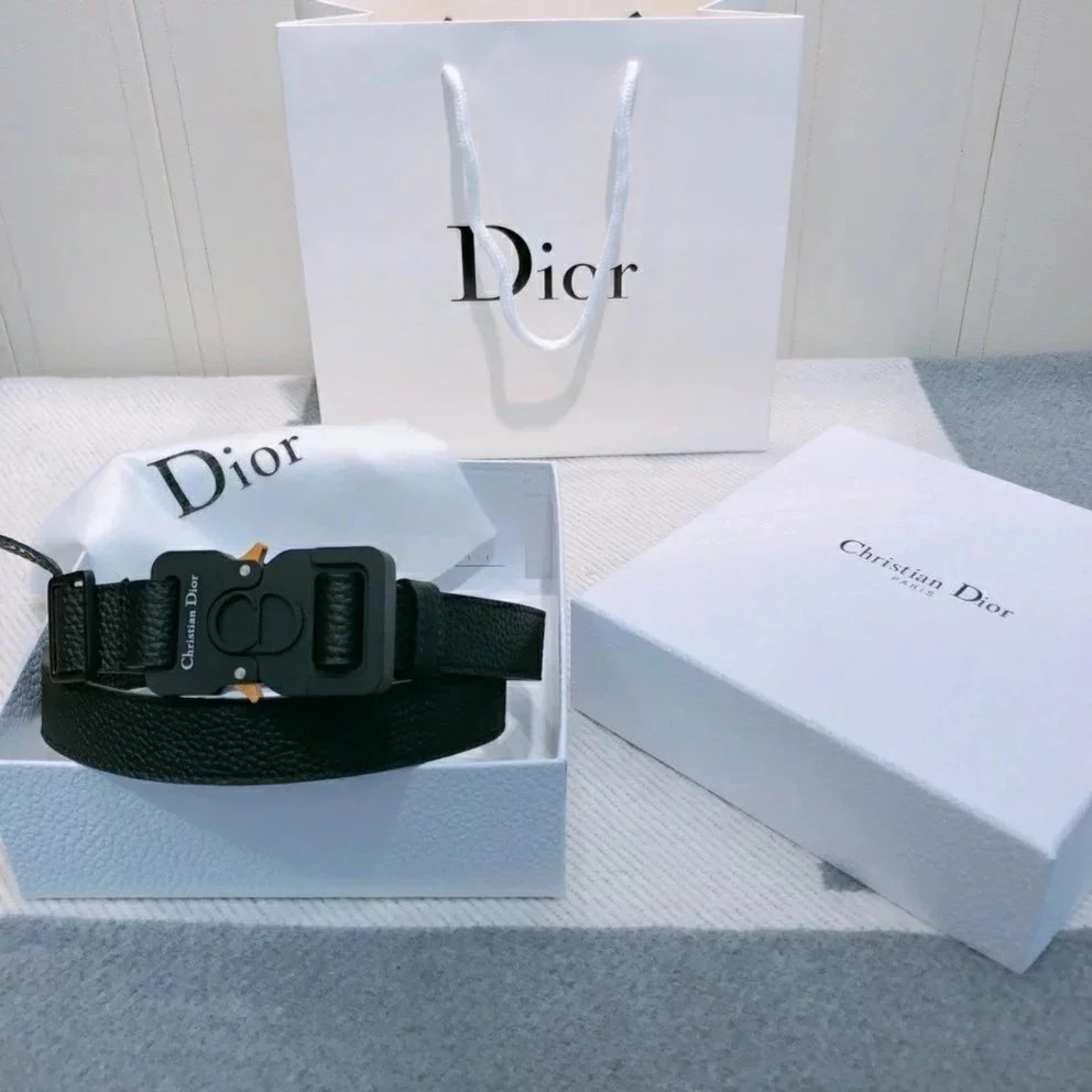 Dior Belts CD buckle leather belt — Style 4(Please note waist circumference or height and weight)