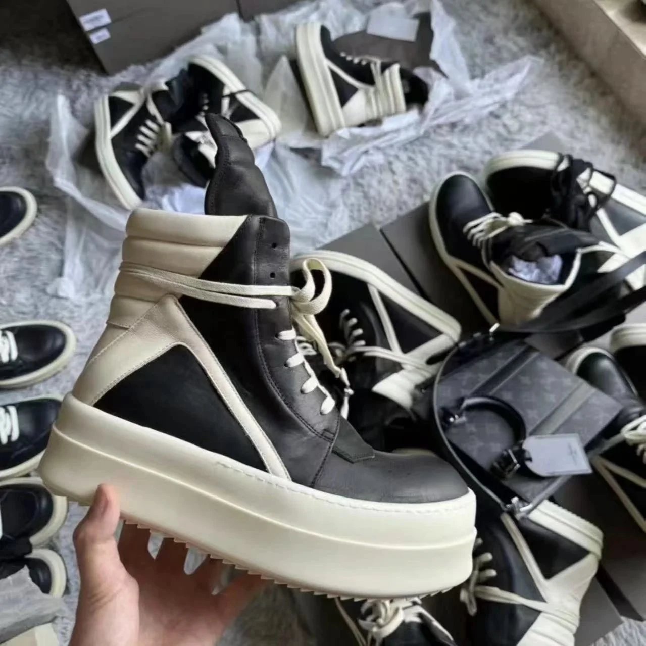 Unbranded Sneakers High-Top Platform Lace-Up image 2