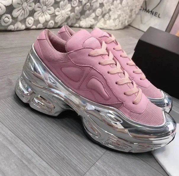 Raf Simons Sneakers Low-Top with Metallic Sculpted Sole image 2