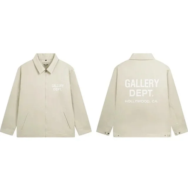 Gallery Dept. Jackets Logo-print zip-up coach jacket product detail image 2
