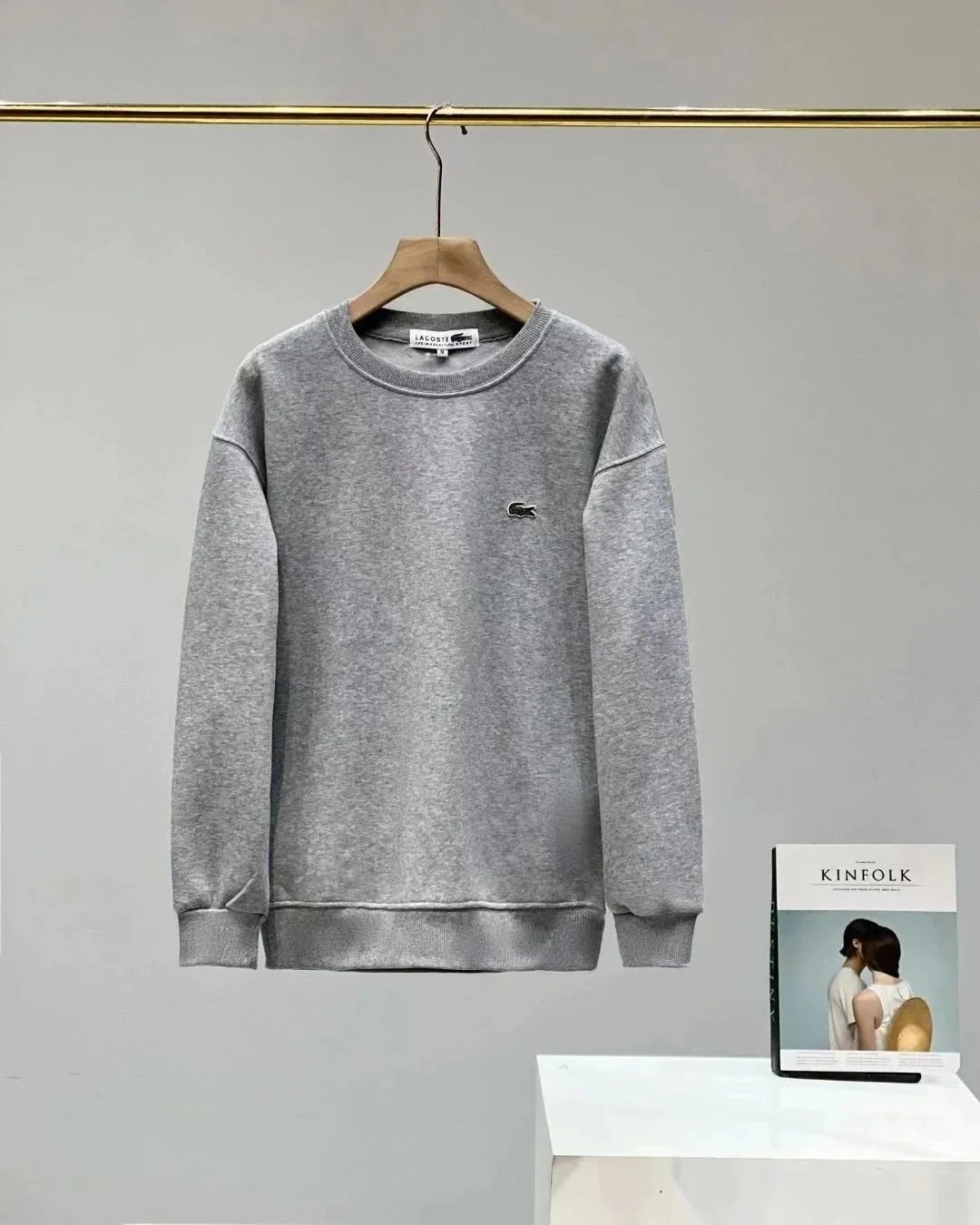 Lacoste Hoodies & Sweatshirts Crewneck sweatshirt with crocodile logo patch image 8