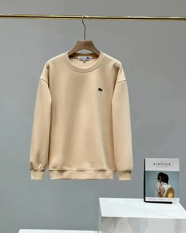 Lacoste Hoodies & Sweatshirts Crewneck sweatshirt with crocodile logo patch product detail image 6