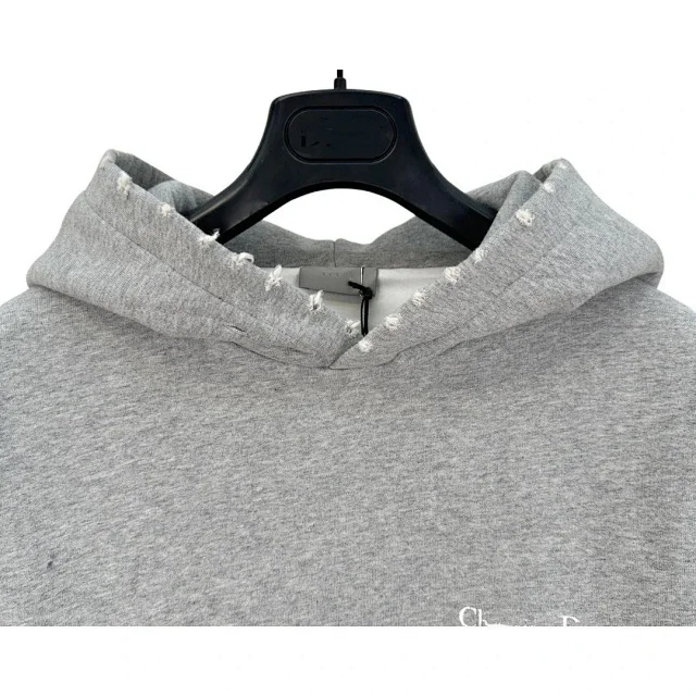 Unbranded Hoodies & Sweatshirts Distressed Hooded Sweatshirt with Kangaroo Pocket product detail image 6