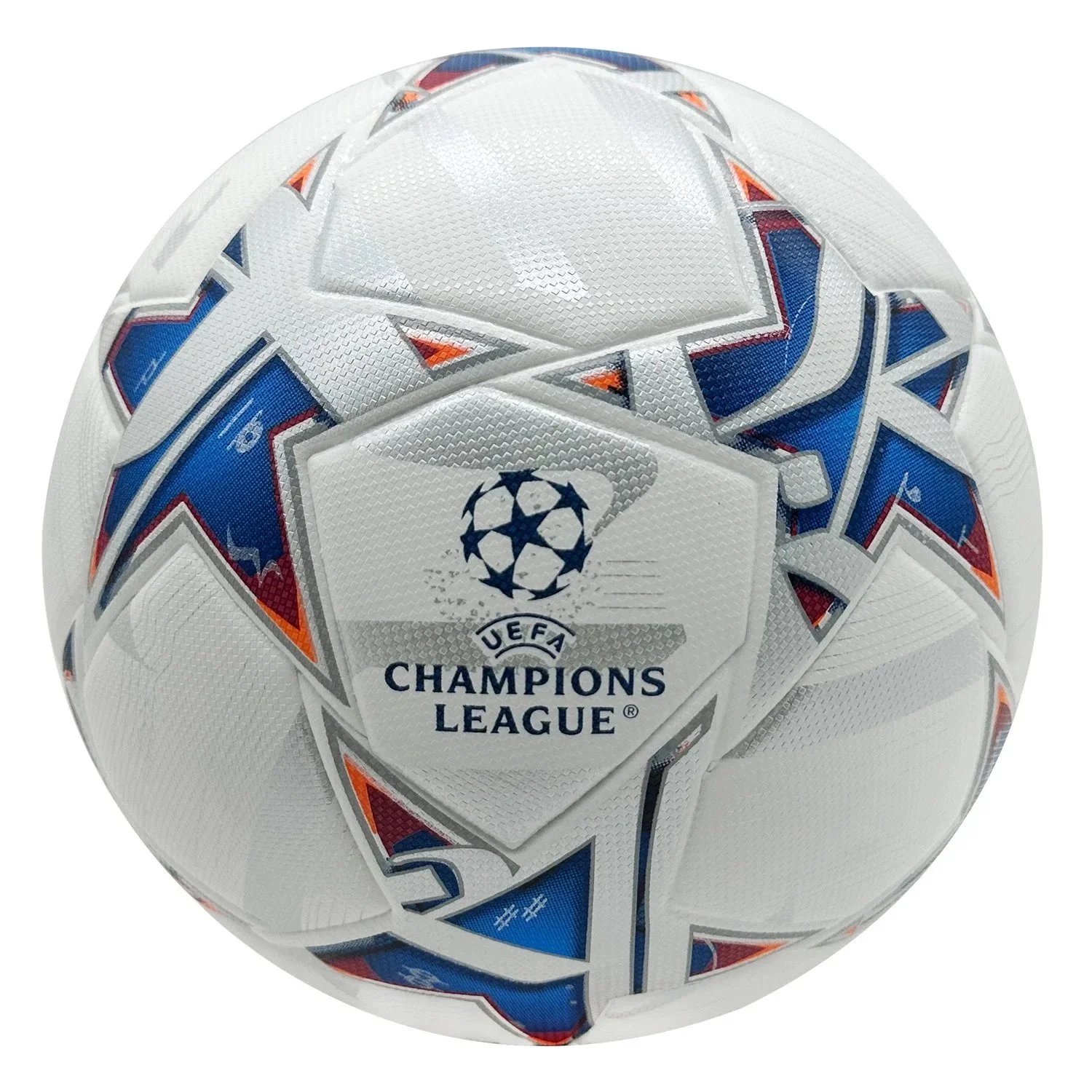 Major League Soccer Football training ball — 24 Champions League white and blue