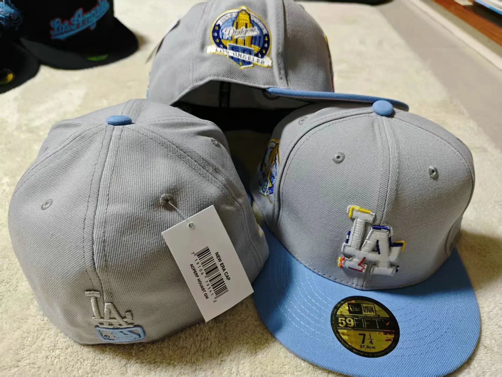 New Era Hats 59FIFTY fitted flat-brim baseball cap with Los Angeles Dodgers embroidery — Figure 18