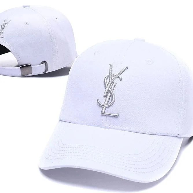 Saint Laurent Hats YSL Monogram Adjustable Baseball Cap image 4