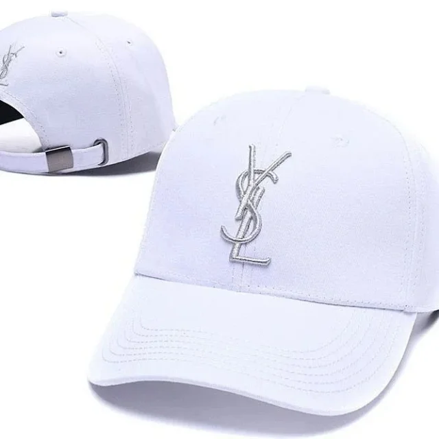 Saint Laurent Hats YSL Monogram Adjustable Baseball Cap product detail image 4