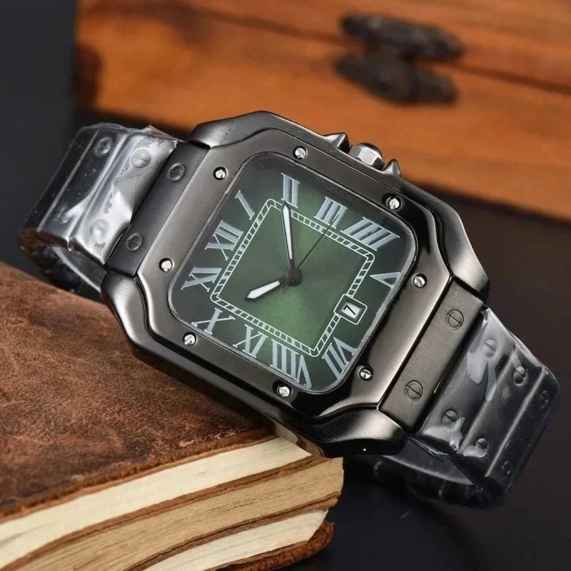 Cartier Watches Santos de square Roman-numeral watch — 14
