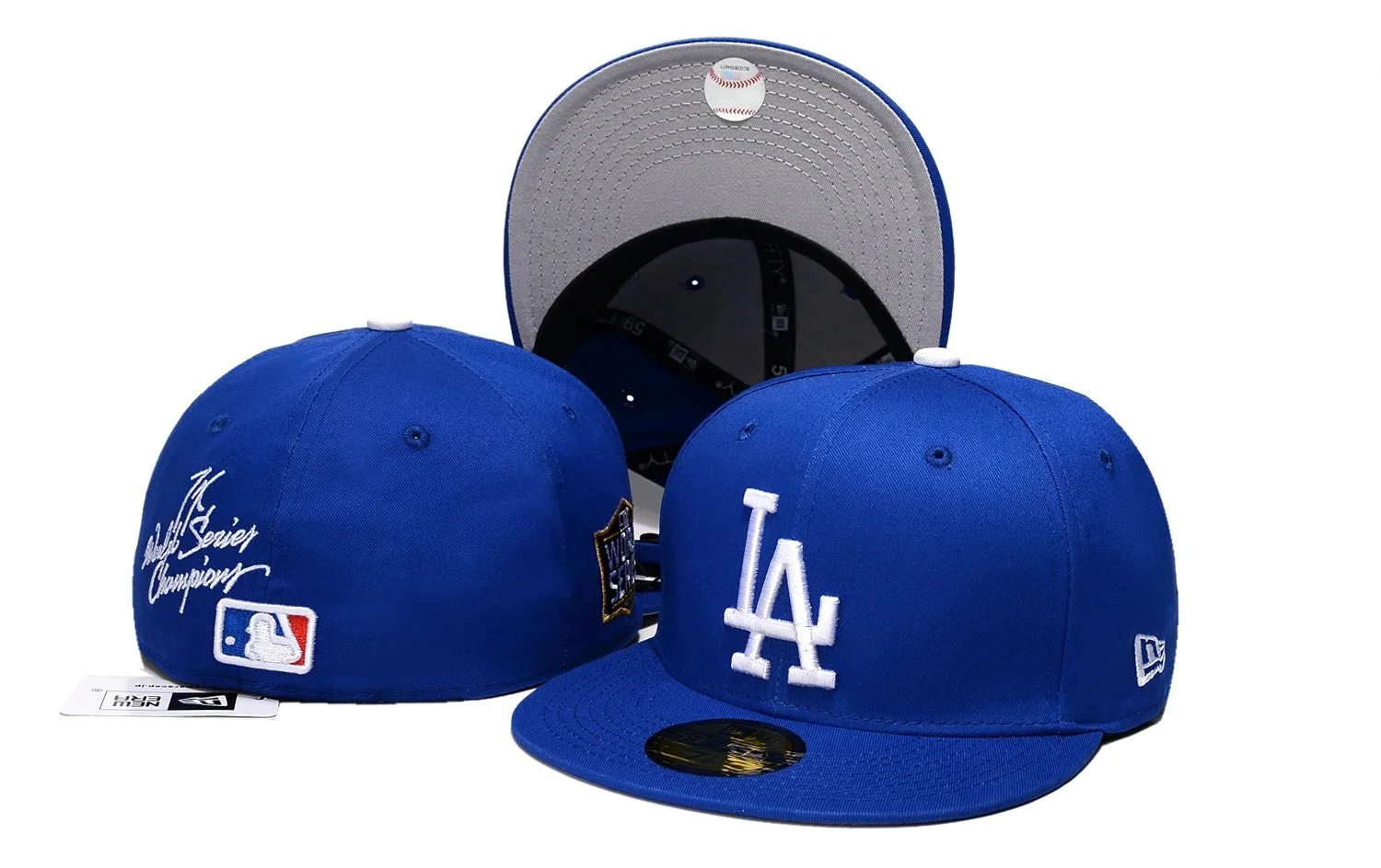 New Era Hats 59FIFTY fitted flat-brim baseball cap with Los Angeles Dodgers embroidery — Figure 33