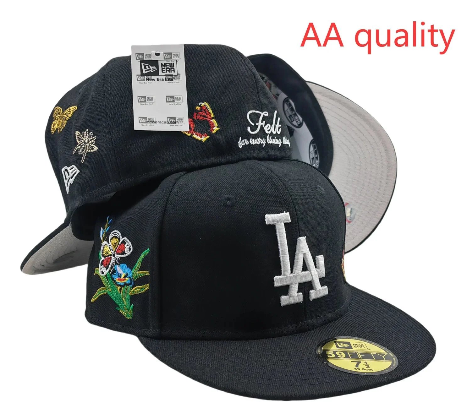 New Era Hats 59FIFTY fitted flat-brim baseball cap with Los Angeles Dodgers embroidery — Figure 34