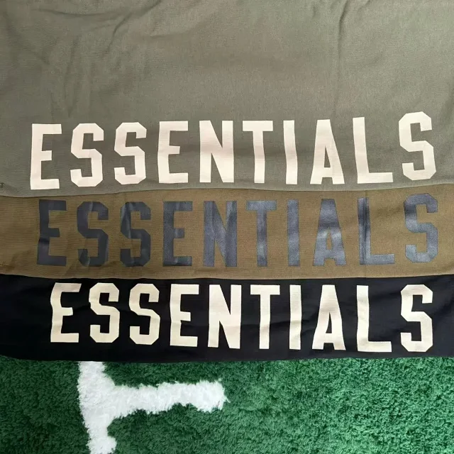 Fear of God Essentials Trousers Wide-Leg Drawstring with Vertical Leg Print product detail image 9