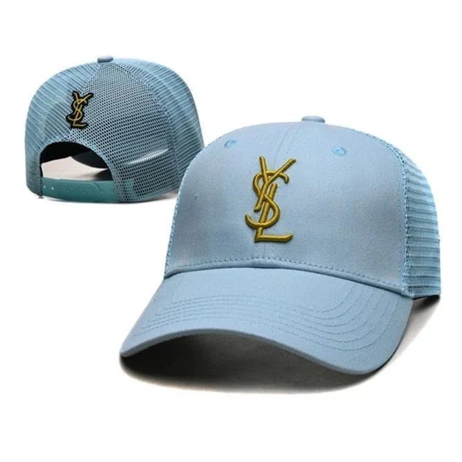 Saint Laurent Hats YSL Monogram Adjustable Baseball Cap image 12
