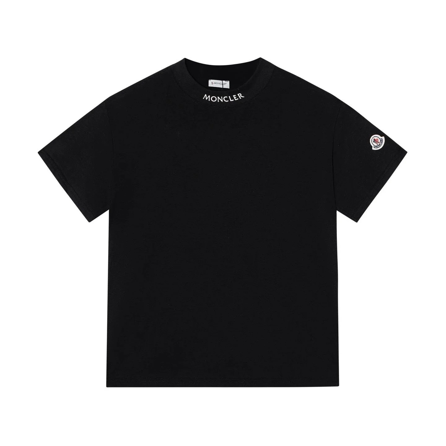 Moncler T-Shirts Logo-Print Crewneck T-Shirt — 830 black