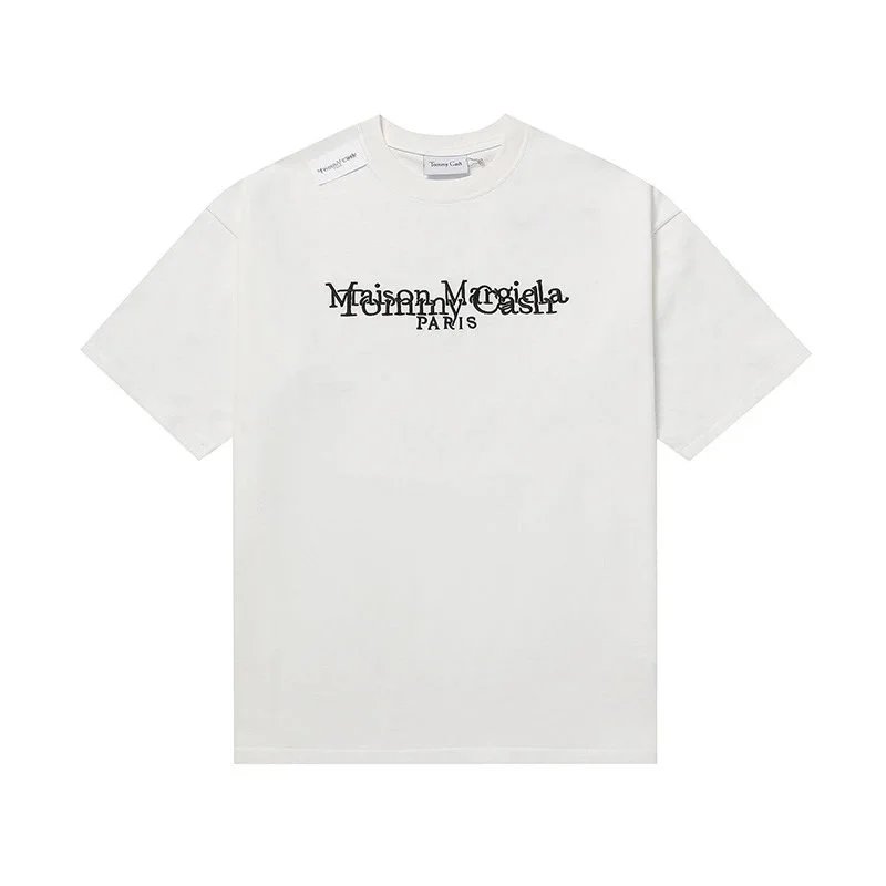 Maison Margiela T-Shirts Crew Neck Graphic — 621 White