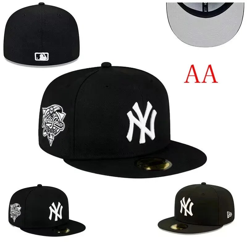New York Yankees Hats Fitted Flat-Brim Baseball Cap image 6