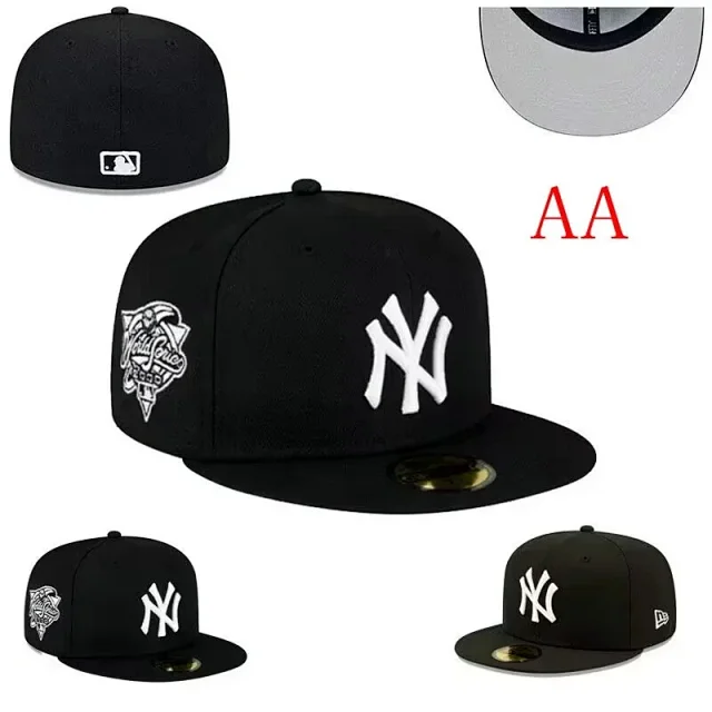 New York Yankees Hats Fitted Flat-Brim Baseball Cap product detail image 4