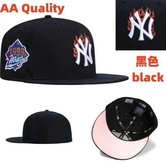 New York Yankees Hats Fitted Flat-Brim Baseball Cap — Figure 8