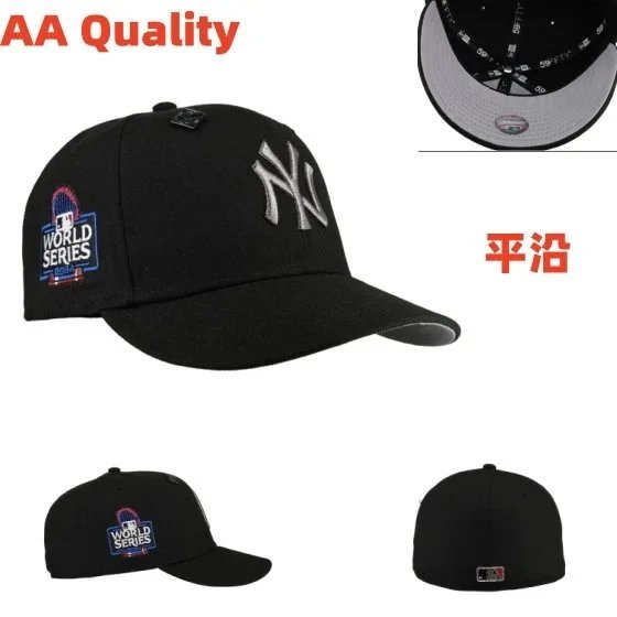 New York Yankees Hats Fitted Flat-Brim Baseball Cap — Figure 18