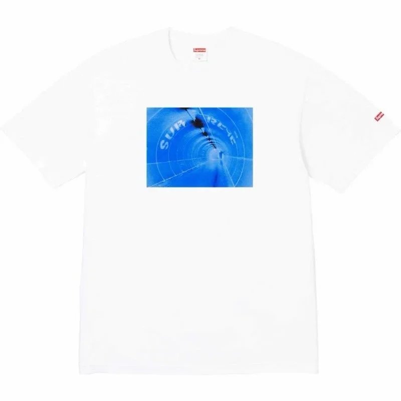 Supreme T-Shirts Box Logo Print — S002 White