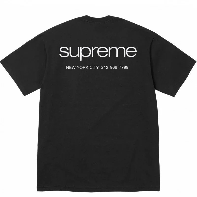 Supreme T-Shirts Box Logo Print — S022 Black