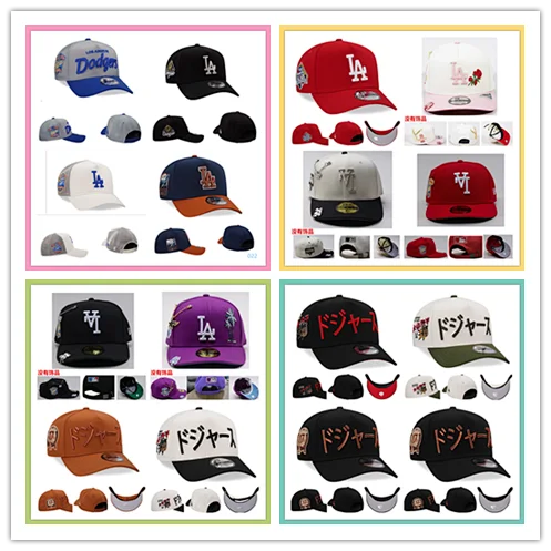 Los Angeles Dodgers Hats Adjustable embroidered baseball cap product detail image 1