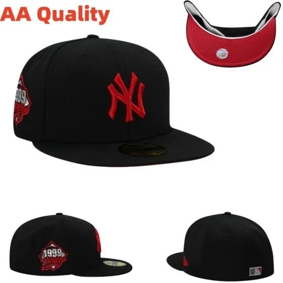 New York Yankees Hats Fitted Flat-Brim Baseball Cap image 13